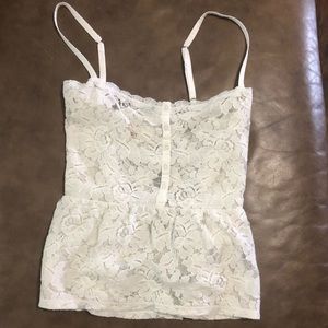 Hollister top | lacy tank | size M